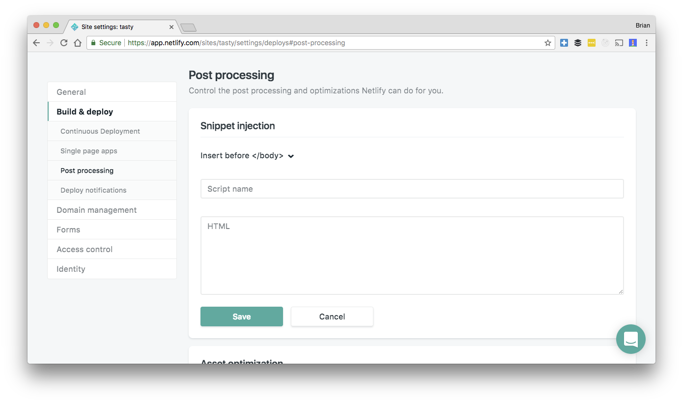 snippet injection